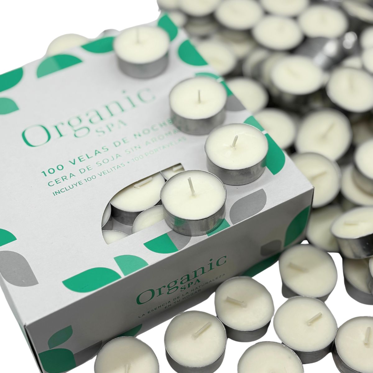 TEALIGHTS x 100 u . CERA DE SOJA