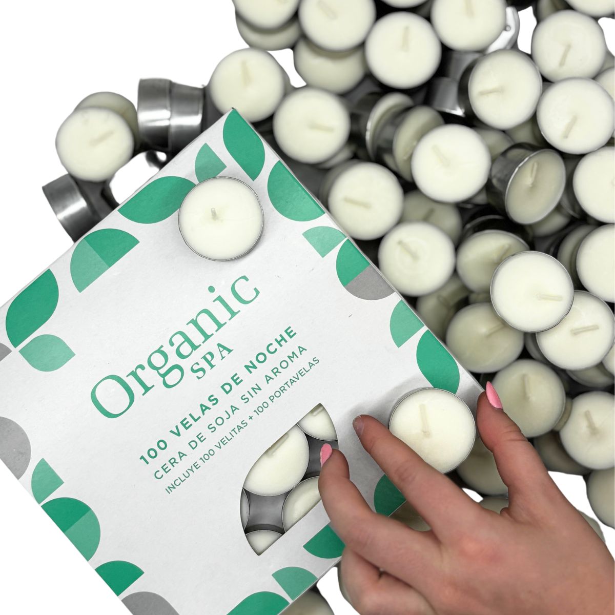 TEALIGHTS x 100 u . CERA DE SOJA