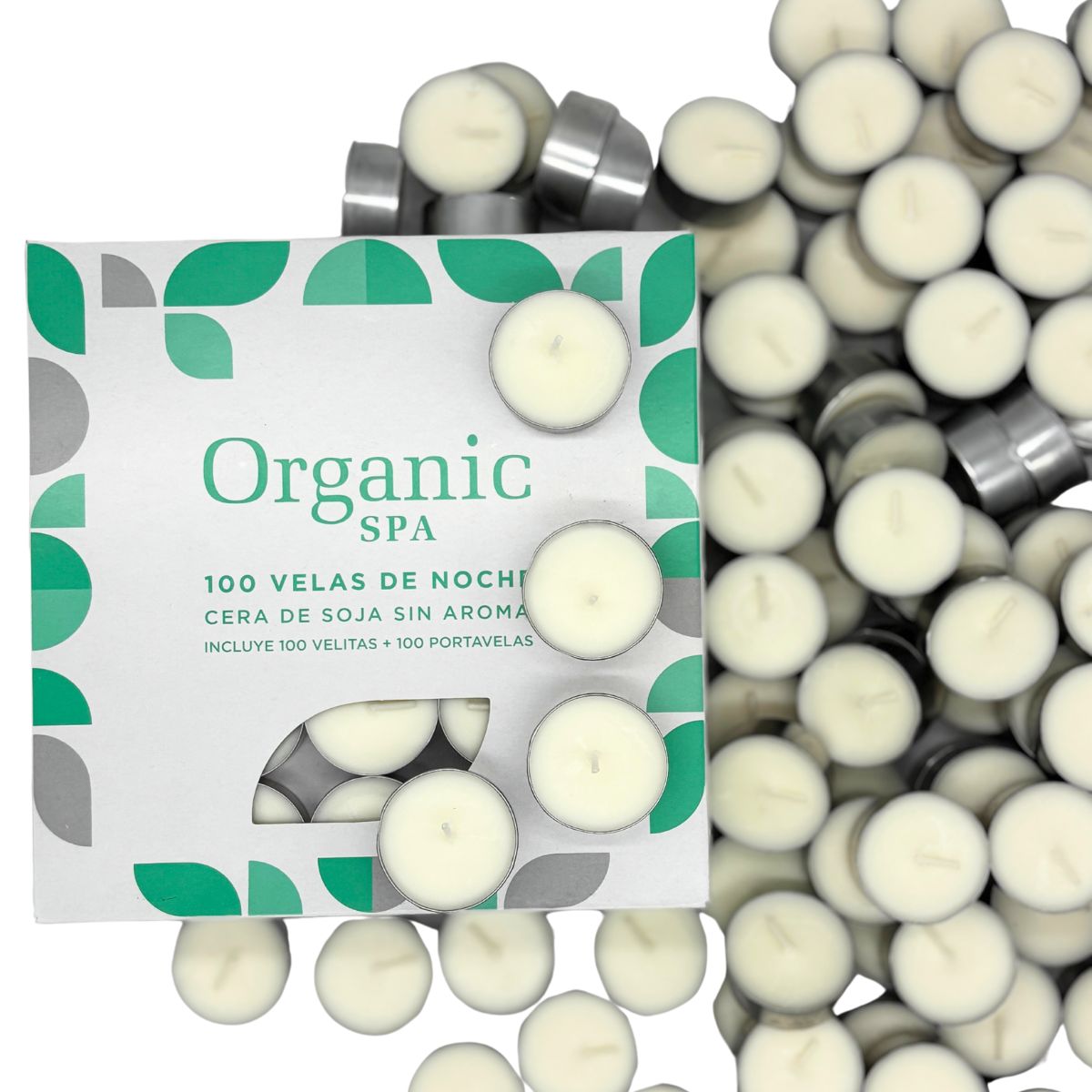 TEALIGHTS x 100 u . CERA DE SOJA